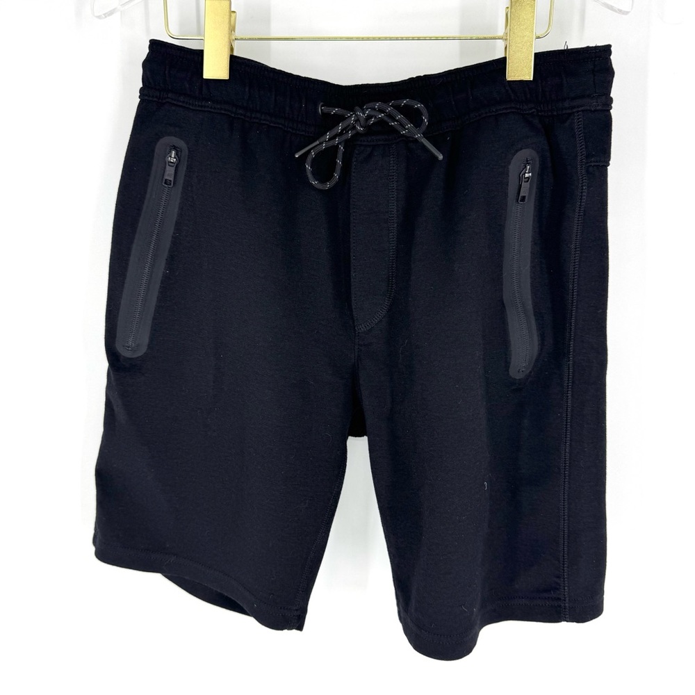 American Eagle Athletic Drawstring Shorts with Zip Pockets Black Men’s Medium
